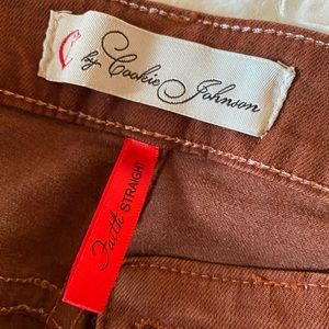 Cookie Johnson Faith Straight Tan Jeans